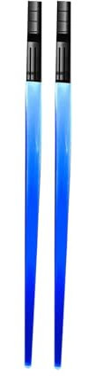 Baoblaze Essstäbchen mit Lichtschwert, leuchtende Stäbchen, Party-Essstäbchen, leuchtende LED-Essstäbchen für Club-Festival-Raves, Halloween, Blau