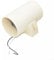 Plastic Inline Duct Fan 3inch Quiet Ducting Fan Inline Duct Fan Exhaust Blower 12V 145CFM(White)