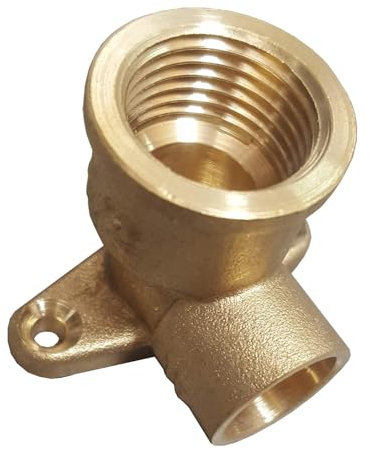 15mm x 1/2 Wallplate Elbow - End Feed (Known as 15mm Wall Plate/Wall Plate Elbow/Garden tap Wall Plate / 15mm Copper Pipe Fittings/bib tap Wall Plate)