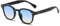 Long Keeper Retro Runde Sonnenbrille - Vintage Sonnenbrille Rund Herren Damen Klassische Unisex Stil Retro Johnny Depp Brille mit Uv400 Schutz