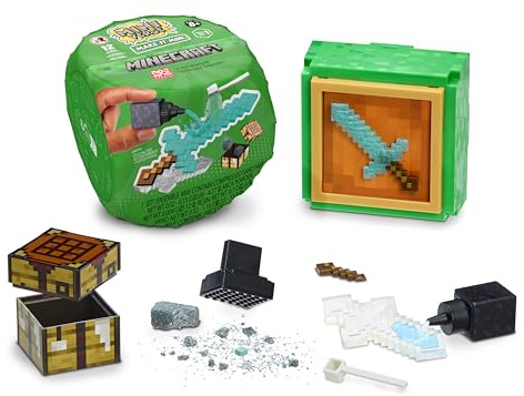 MGA's Miniverse Make It Mini Minecraft – Minecraft Mini-Sammlerstücke, Geheimnisvolle Blindverpackung, Harz-Bastelspiel, 12 Sammlerstücke, Nicht Essbar – Für Sammler, ab 8 Jahren