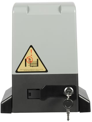 370W Electric Sliding Gate Opener 800kg Automatic Sliding Gate Operator with 6 Gear Racks Remote Control and 2*Keys, for Villas Factories Schools Residential Areas, etc.