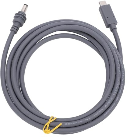 Entrada de Tipo C Al Cable de Gato de Barril de CC, Cable de Alimentación USB C de 16 Pies/5 M a CC para PD 100W Power Bank
