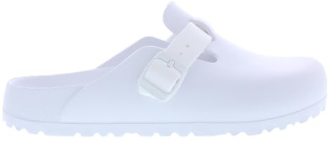 Birkenstock Men's Boston Eva Essentials Clog, Cloud White/Ghost White-white, 7-7.5 Women/5-5.5 Men