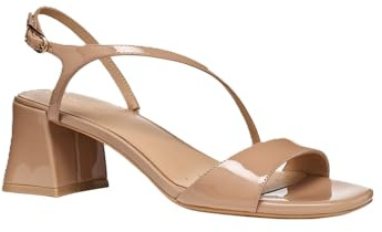 Geox New Eraklia 50 T01 Sandale für Damen, mittelhoher Absatz, hellbraun - D656JA00066C6002, hellbraun, 40 EU