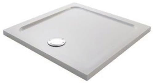 Jacob Delafon Receveur de Douche Flight carré Extra Plat Douche Italienne 90 x 90, Blanc