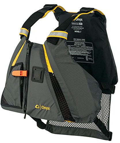 Onyx U.S. Coast Guard and Transport Canada Approved MoveVent Dynamic Paddle Vest For Adults For Kayaking, Canoeing, Stand Up Paddleboarding