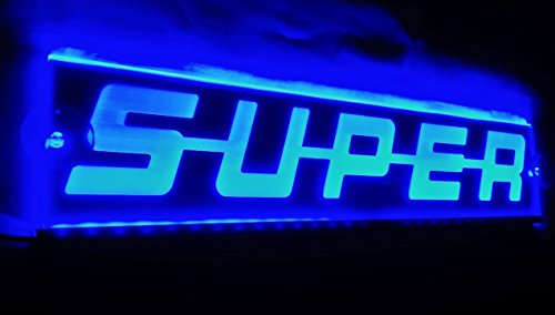 VNVIS Panneau lumineux LED bleu 24 V 500 mm pour décoration intérieure de camion Scania