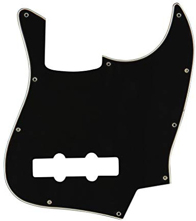 Stagg SP-PKEL-JBBK ABS Pickguard for J Type Bass, 10 Holes - Black