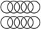 sourcing map 10 Stück Dichtung O Ringe 43mm AD 36,8mm ID 3,1mm Breite Nitrilkautschuk Metrische Dichtungsringe NBR-Gummi Unterlegscheiben für Wasserhahn Leitungen Öl Säure Beständig Rohr
