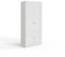 FWStyle 2 Door 2 Drawer Combination White Wardrobe High Gloss Modern Bedroom Furniture & Storage