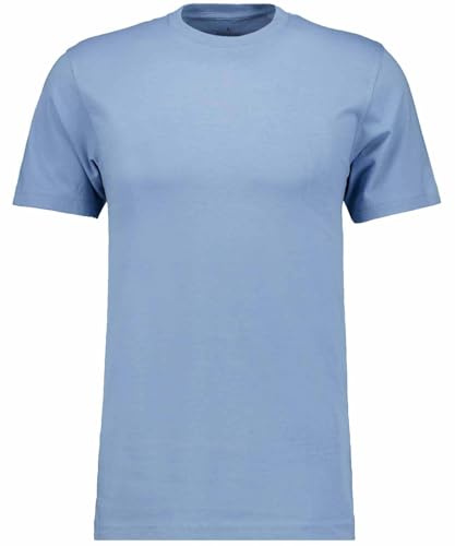 RAGMAN Herren T-Shirt Rundhals Singlepack Mittelblau-726, M