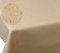 Laneetal Tischdecke abwaschbar, Tischtuch mit Lotuseffekt, in Leinenoptik, Tischwäsche eckig 130x160 cm, wasserabweisend fleckenabweisend, Tafeldecke aus Polyester, Sand