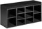 tectake® Schuhschrank mit Sitzbank, Schuhregal, Sitzbank mit Stauraum für 10 Paar Schuhe, Garderobe, Garderobenschrank, Schuhbank mit Sitzfläche, Sitzkissen Bank, Kommode Flur - schwarz