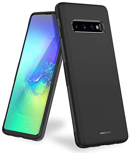 UNBREAKcable für Samsung Galaxy S10 Hülle – [Fallschutz, rutschfest] Weiche TPU Ultra-dünne Stylische Handyhülle, Schutzhülle, Case, Cover für 6,1 Zoll Samsung Galaxy S10 – Matt Schwarz