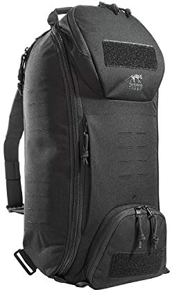 Tasmanian Tiger TT Modular Sling Pack 20 Modularer Daypack Molle-kompatibel Schulter-Rucksack Umhänge-Tasche 20 Liter (Schwarz)