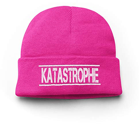 tshirtladen Mütze Katastrophe Wintermütze Unisex perfekt für den Winter