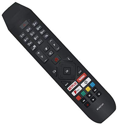 VINABTY RC43141 30100945 Telecomando di ricambio per Hitachi TV 24HB21T65U 50HB26T72U 32HB26J61UA 43HB26T72U 43HK25T74U 50HK25T74U 32HB26T61U 43HK15T74U 24HB21J65U 50HB26T72UA Per BUSH DLED24HDSDVDW