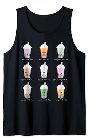 Bubble Milk Tea et thé au lait Boba Esthétique Pastel Débardeur