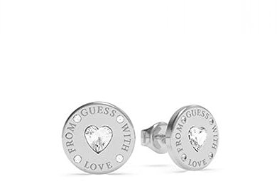 Guess Damen-Ohrringe From Guess with Love mit Swarovski-Kristallen, Einheitsgröße, Unkostbare Metalle, Kein Edelstein