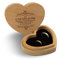 Hochzeit Ringbox Herz Ringkissen Ringschachtel individuell 10 x 8,5 cm Garapa Holz - Liebesgeschichte