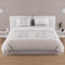 Soleil d'ocre, Valentine Housse de Couette + 2 taies, Ecru, 220x240 cm