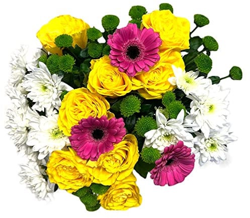 Blumenstrauß frische Gerbera rosen, bunter Blumenstrauß, Frische Blumen, Inklusive gratis Grußkarte, Blumenstrauß zum Geburtstag, Flower bouquet, Fresh flowers, Gift for Valentine's Day, Birthday