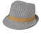 Woodland Leathers Panama Fedora Trilby Straw Sun Hats for Men, Beach Sun Cap Linen Panama Hat, Foldable Panama Hat for Holidays, Smart and Casual Occasions (Multicolour 2)