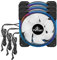YEYIAN Kit ARGB DE 3 Ventiladores 120MM, 2 Tiras DE LUZ LED,HUB Y Controlador para Personalizar TU PC. -YCF-3KFS-01