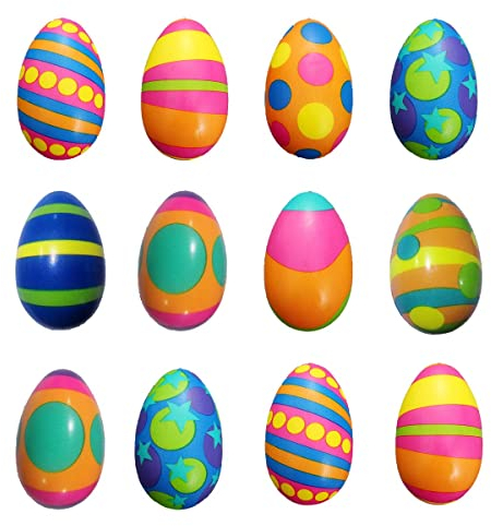 Ostern Geschenk Kinder, FainFun Anti Stress Bälle, Stressbälle Kinder, Ostergeschenke, Geschenke Ostern, Ostereier Ostereier, für Osterkörbchenfüller Ostergeschenke, Eiersuchen (Geometrie)