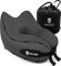 Nackenkissen Flugzeug Memory Foam – Reisekissen Nackenhörnchen Waschbar – Nackenstützkissen & Kopfkissen für Reise, Auto, Zug, Bus – Ergonomisches Flugkissen für Erwachsene & Kinder (Dunkelgrau)