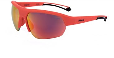 Polaroid Pld 7048/s 0Z3/BG MATTE RED Sunglasses Unisex Polycarbonate, Standard, 65