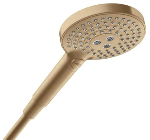 hansgrohe AXOR ShowerSolutions Handbrause 120 3jet EcoSmart 9 l/min, Farbe: Brushed Bronze