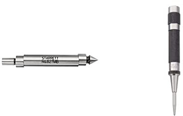 Starrett 827MB Double End Edge Finder & 18A Automatic Centre Punch with Adjustable Stroke,14 mm Dia x 125 mm L