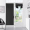 Meider Door Curtains for Door Window, French Door Curtains for Privacy, Easy Installed Tricia Door Panels,Front Door Sidelight Curtain Tie up Shade, Washable Curtain 1 Panel (Black, 30 * 70(Inch))