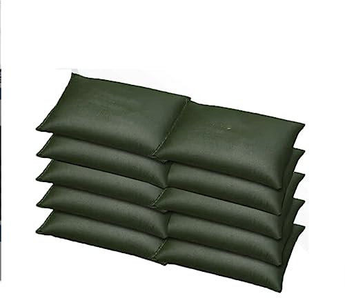 zklaseot Flutbarriere, 10 Stück Sandloser Sandsack, Selbstabsorbierender Hochwasserschutz-Sandsack, Dicker Segeltuch-Sandsack for Zuhause, Tür, Garage, Balkon(25x150cm)