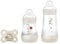 MAM Easy Start Anti-Colic Starter Set S, Baby Erstausstattung mit 2 Anti-Colic Flaschen (160 ml & 260 ml) inkl. Sauger Größe 1 und Schnuller, Baby Geschenk Set, ab der Geburt, beige