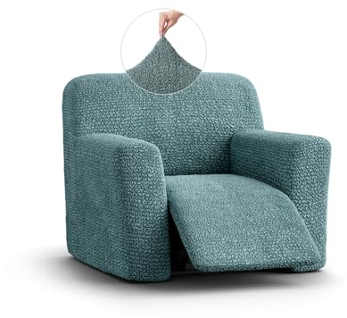 PAULATO - Stretchhusse für Relaxsessel Sesselbezug 1 Sitzer, Mikrofasergewebe, Kratzfest, maschinenwaschbar, patentierte WavyTech-Technologie - Made in Italy - Anis