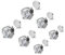 XOUDKE 3 Paires 5/6/7mm Boucles d'oreilles Magnétique en Acier Inoxydable pour Femme Homme Fille Boucle d Oreille Aimant Sans Trou Boucle d'oreille Clip Non Piercing Zirconium Ronde Clou Argent