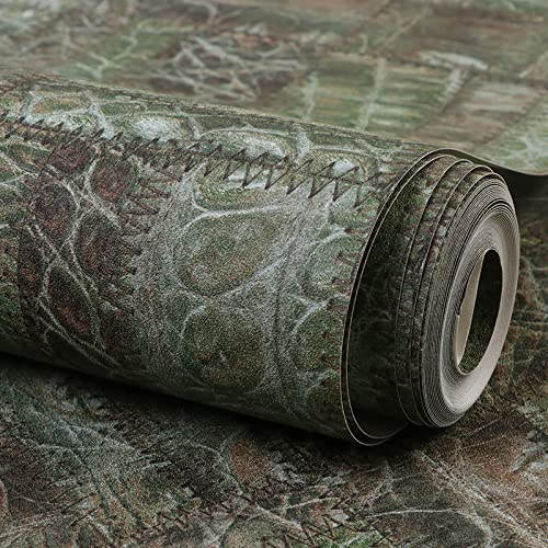 BPILOT Tapete Wasserdichte Dreidimensionale Simulierte 3D-Ledertextur Nicht Selbstklebende Pvc-Tapete Technische Tapete Rohe Wandfarbe