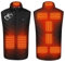 Yolimok Electric Heating Vest for Men, Women Washable Heated Body Warmer with 9 Heating Zones Love Print Heated Gilet USB Charging Electric Heated Jacket Self Warm Waistcoat for Riding Skiing Fishing