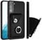 QIWEIQING Wallet Phone Case for Samsung Galaxy S22, Retro Matte Card Holder Slots Zipper Pocket Case PU Leather Magnetic Closure Kickstand Folio Flip Case for Samsung Galaxy S22.Black YBK