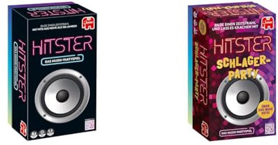 Jumbo Spiele Hitster Original EIN Party- und Kartenspiel für Erwachsene und Familien - 2 bis 10 Spieler ab 16 Jahren Deutsch & 19955 Hitster – Schlager Party Board Game
