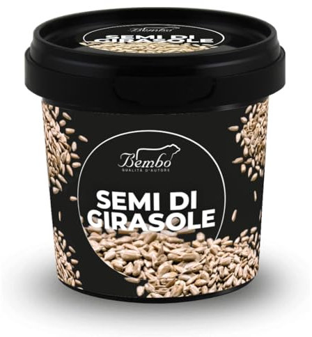 Semi di Girasole 80 g - I Semi di Girasole sono una Fonte Naturale di Nutrienti Essenziali. Sgusciati, crudi e senza sale - Confezione anti spreco e anti ossidazione, riutilizzabile e riciclabile