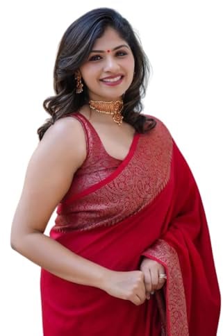 C J Enterprise Women's Mixed Kanjivaram Soft Silk Saree (pack of 1)