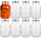 GBACHOOSE 8 Pcs Mason Jars 1L, Glass Mason Jars with Lids, Air Tight Jars Clear Glass Storage Jars for Overnight Oats, Homemade Jam, Canning Pickles Cucumber Tomatoes