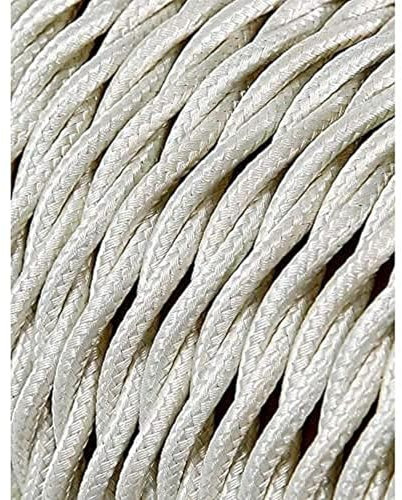CABLE TEXTIL TRENZADO 2x0,75mm ALGODON 5m