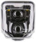 Generisch LED Scheinwerfer Für Husqvarna FE - TE - 701 2017-2024 Mit E-Prüfzeichen Eintragungsfrei ECE/Straßenzulassung Shadow Blade für Husqvarna 701 Enduro Supermoto - Hauptscheinwerfer