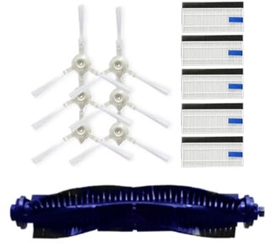 Compatible avec Tefal Rowenta X-plorer Serie 75 RG7687 RR7687WH Robot Aspirateur Accessoires de Rechange Brosse à Rouleau Brosse Latérale Filtre HEPA