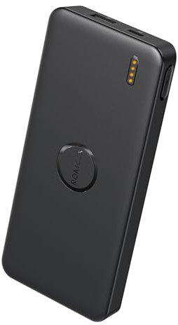 ROMOSS Tragbares Ladegerät, 10.000mAh 5V/2.1A Power Bank, Slim Battery Pack Charger Portable with USB C In&Out for iPhone 16 15 14 13 12 11, Samsung S24 S23 S22, iPad